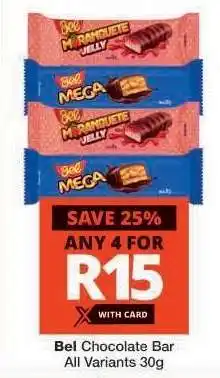 Checkers Bel Chocolate Bar offer