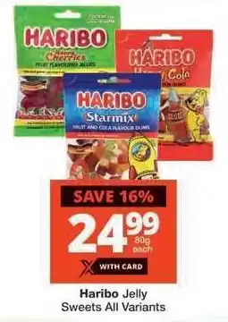 Checkers Haribo Jelly Sweets All Variants offer