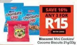 Checkers Bisconni Mini Cookies/Cocomo Biscuits 21g/23g offer