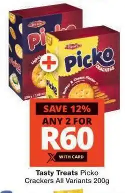 Checkers Tasty Treats Picko Crackers offer