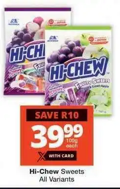 Checkers Hi-Chew Sweets offer