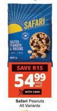 Checkers Safari Peanuts offer