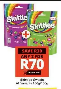 Checkers Skittles Sweets offer