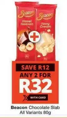 Checkers BEACON CHOCOLATE SLAB offer