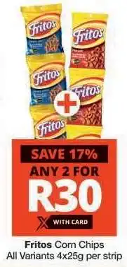 Checkers FRITOS CORN CHIPS offer