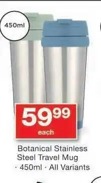 Checkers Botanical Stainless Steel Travel Mug offer