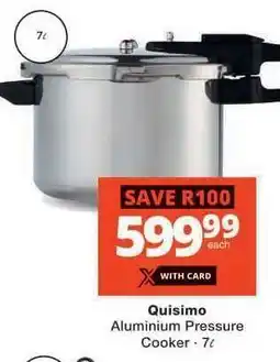 Checkers Quisimo Aluminium Pressure Cooker offer