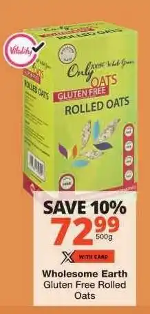 Checkers Wholesome Earth Gluten Free Rolled Oats offer