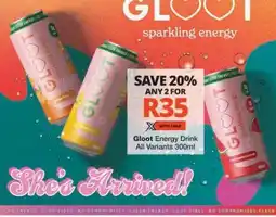 Checkers Gloot Energy Drink offer