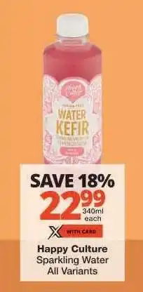 Checkers Happy Culture Sparkling Water offer