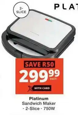 Checkers Platinum Sandwich Maker offer