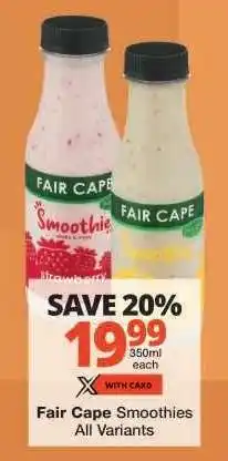 Checkers Fair Cape Smoothies offer