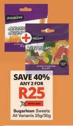 Checkers Sugarlean Sweets offer