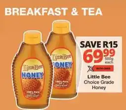 Checkers LITTLE BEE CHOICE GRADE HONEY offer
