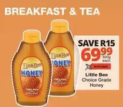 Checkers LITTLE BEE CHOICE GRADE HONEY offer