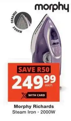 Checkers Morphy Richards Steam Iron offer