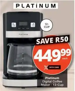 Checkers Platinum Digital Coffee Maker 12-Cup offer