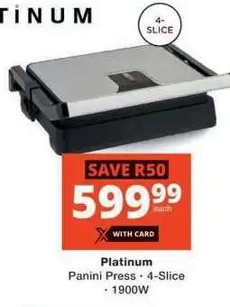 Checkers Platinum Panini Press offer