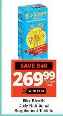 Checkers Bio-Strath offer