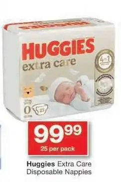 Checkers Huggies Extra Care Disposable Nappies offer
