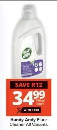 Checkers Handy Andy Floor Cleaner All Variants offer