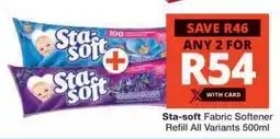 Checkers STA-SOFT FABRIC SOFTENER REFILL offer