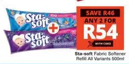 Checkers STA-SOFT FABRIC SOFTENER REFILL offer