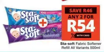 Checkers STA-SOFT FABRIC SOFTENER REFILL offer