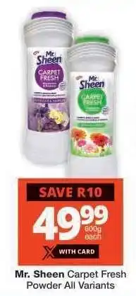 Checkers Mr. Sheen Carpet Fresh Powder All Variants offer