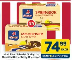 Pick n Pay Hypermarket Mooi River Salted or Springbok Unsalted Butter offer