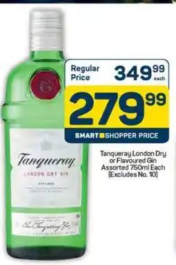 Pick n Pay Tanqueray London Dry or Flavoured Gin Assorted 750ml Each offer