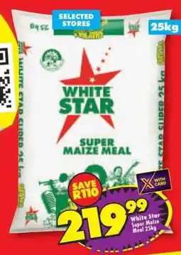 Shoprite White Star Super Maize Meal 25kg offer
