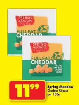 Shoprite SPRING MEADOW CHEDDAR CHEESE offer