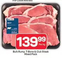 Pick n Pay Hypermarket Bulk Rump, T-Bone & Club Steak Mixed Pack offer