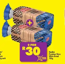 Shoprite Sasko Premium Slices White Bread 700g offer