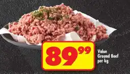 Shoprite VALUE GROUND BEEF per kg offer