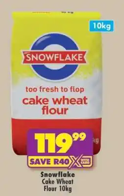 Shoprite Snowflake Cake Wheat Flour-10kg offer