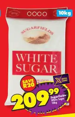 Shoprite SUGARFIELDS WHITE SUGAR 10kg offer