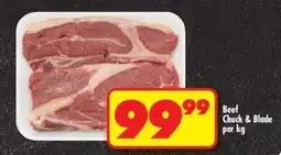 Shoprite Beef Chuck & Blade per kg offer