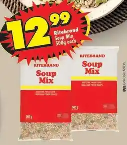 Shoprite Ritebrand Soup Mix 500g each offer