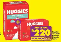 Shoprite Huggies Dry Comfort Value Pack Disposable Nappies offer
