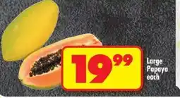 Shoprite LARGE PAPAYA offer