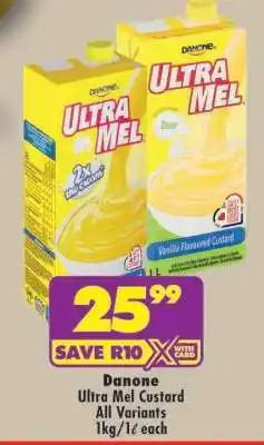 Shoprite Danone Ultra Mel Custard offer