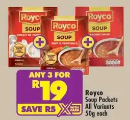 Shoprite Royco Soup Packets offer