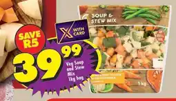 Shoprite Veg Soup and Stew Mix 1kg bag offer