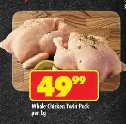 Shoprite Whole Chicken Twin Pack per kg offer