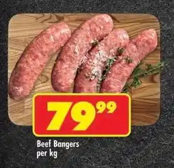 Shoprite Beef Bangers per kg offer