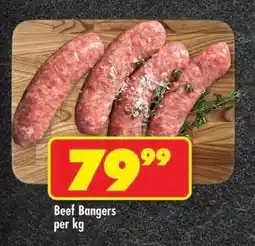 Shoprite Beef Bangers per kg offer