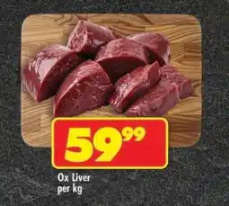 Shoprite Ox Liver per kg offer