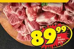 Shoprite BEEF POTJIEKOS per kg offer
